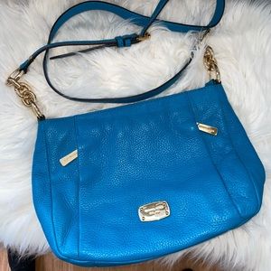 Michael Kors turquoise crossbody bag